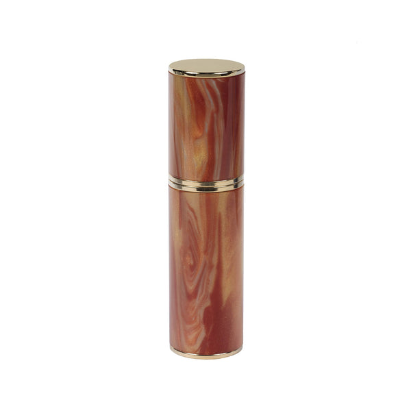 AMBER ACRYLIC RESIN PURSE ATOMIZER WITH SHADES